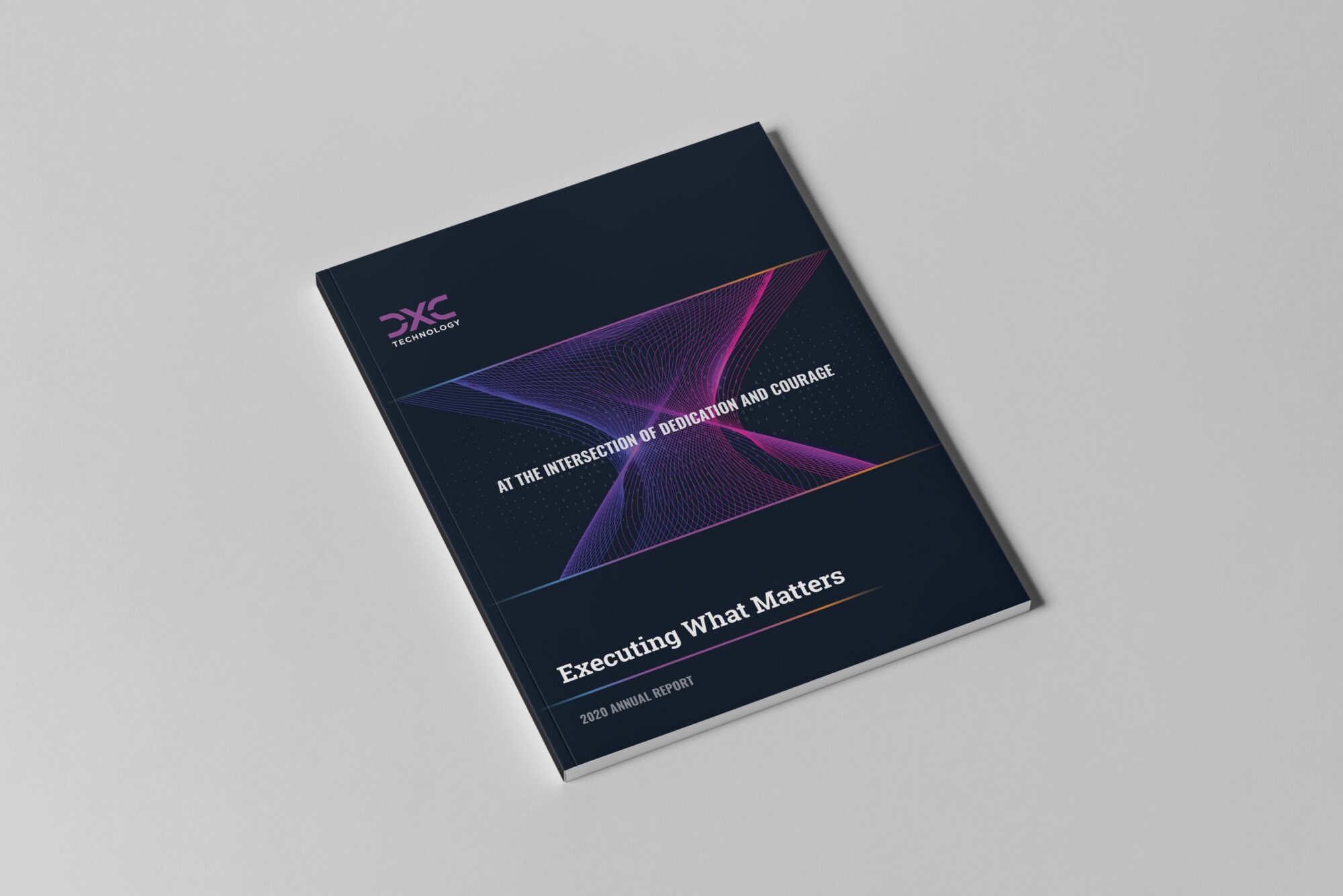 DXC — Annual report cover concept