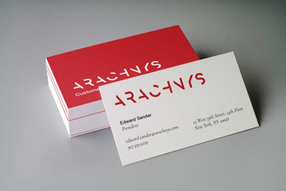 Arachnys — business-card mockup