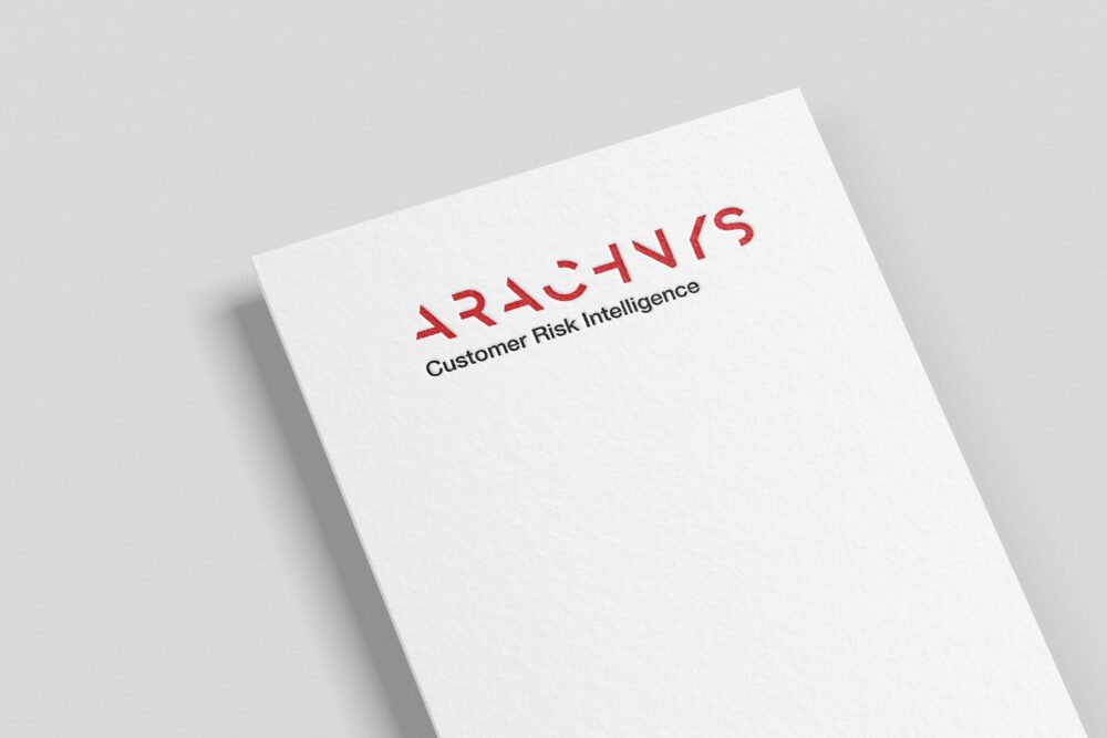 Arachnys — paper logo mockup